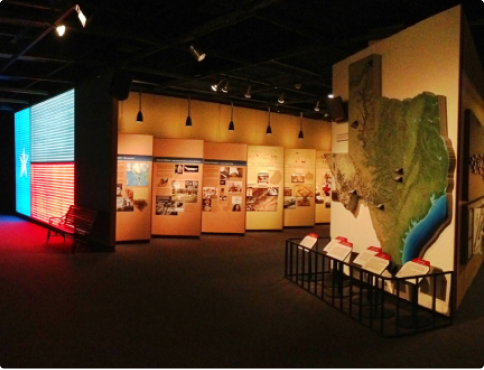 Inside the Texas Pavilion