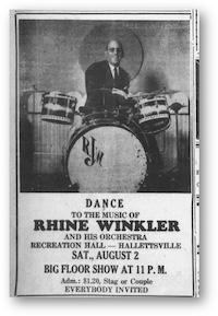 Dance Invitation Rhine Winkler Newspaper Clipping