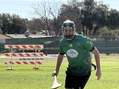 Adam O'Riordan is an assistant professor of psychology at UT San Antonio. He and his wife, both Irish-born, recently moved to the states and joined the Gaelic Athletic Club in 2024.
