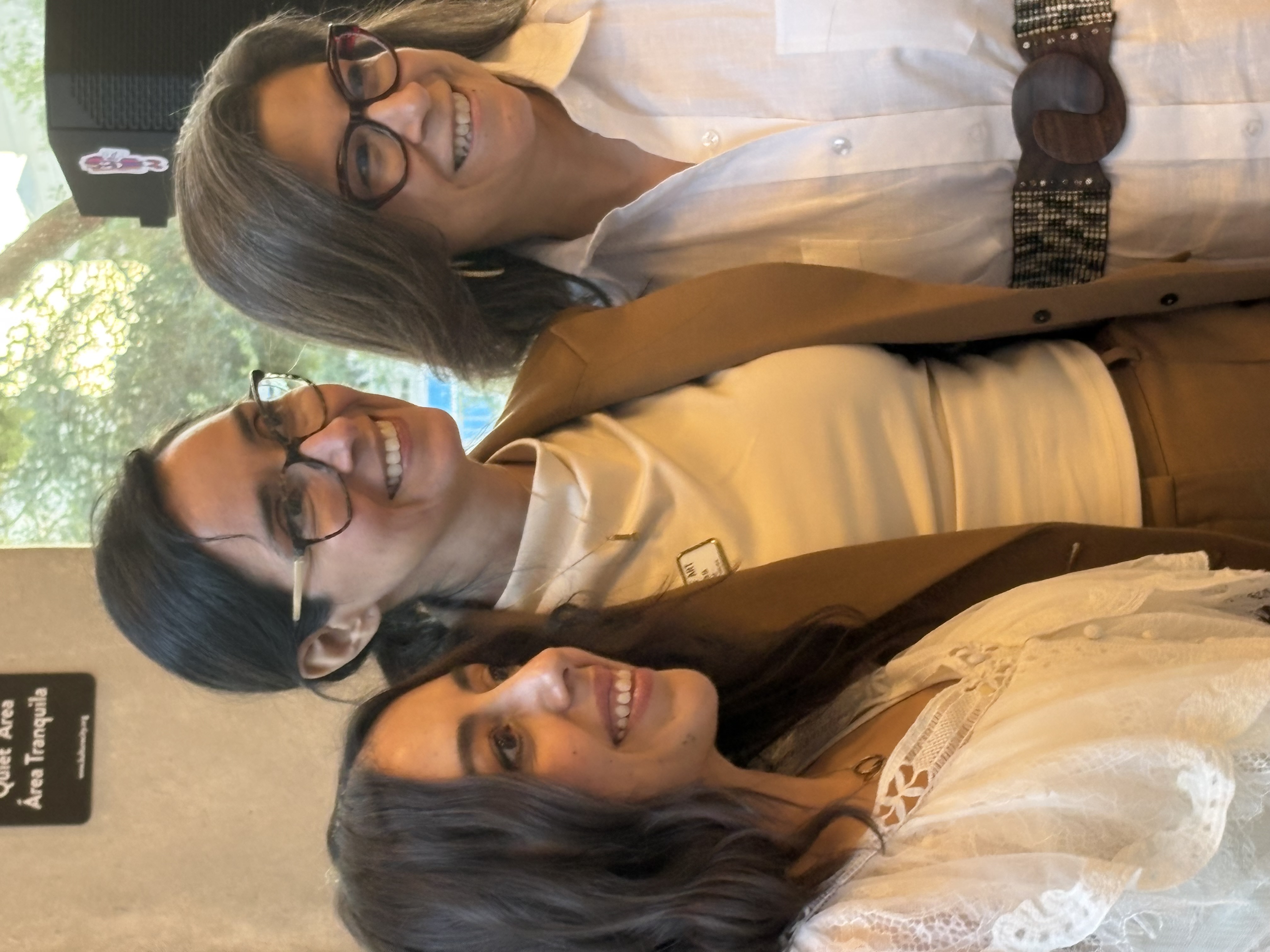 Bianca Alvarez, ITC head curator, Sylvia Morales, Assistant Director of Visitor and Volunteer Services at the Blanton Museum of Art, and Monica Perales, Ph.D., associate vice provost of the Institute of Texan Cultures.