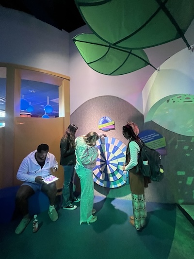UT San Antonio students visited the DoSeum to understand different learning environments, tailored to specific audiences such as children and families.