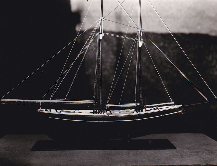 Object: Model ship (Model Ship of the Norwegian immigrant boat ‘Restauration’)