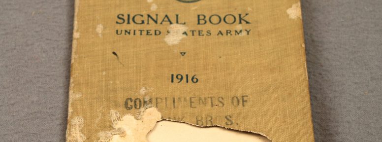 Object: Book (Signal Book, United States Army, 1916)