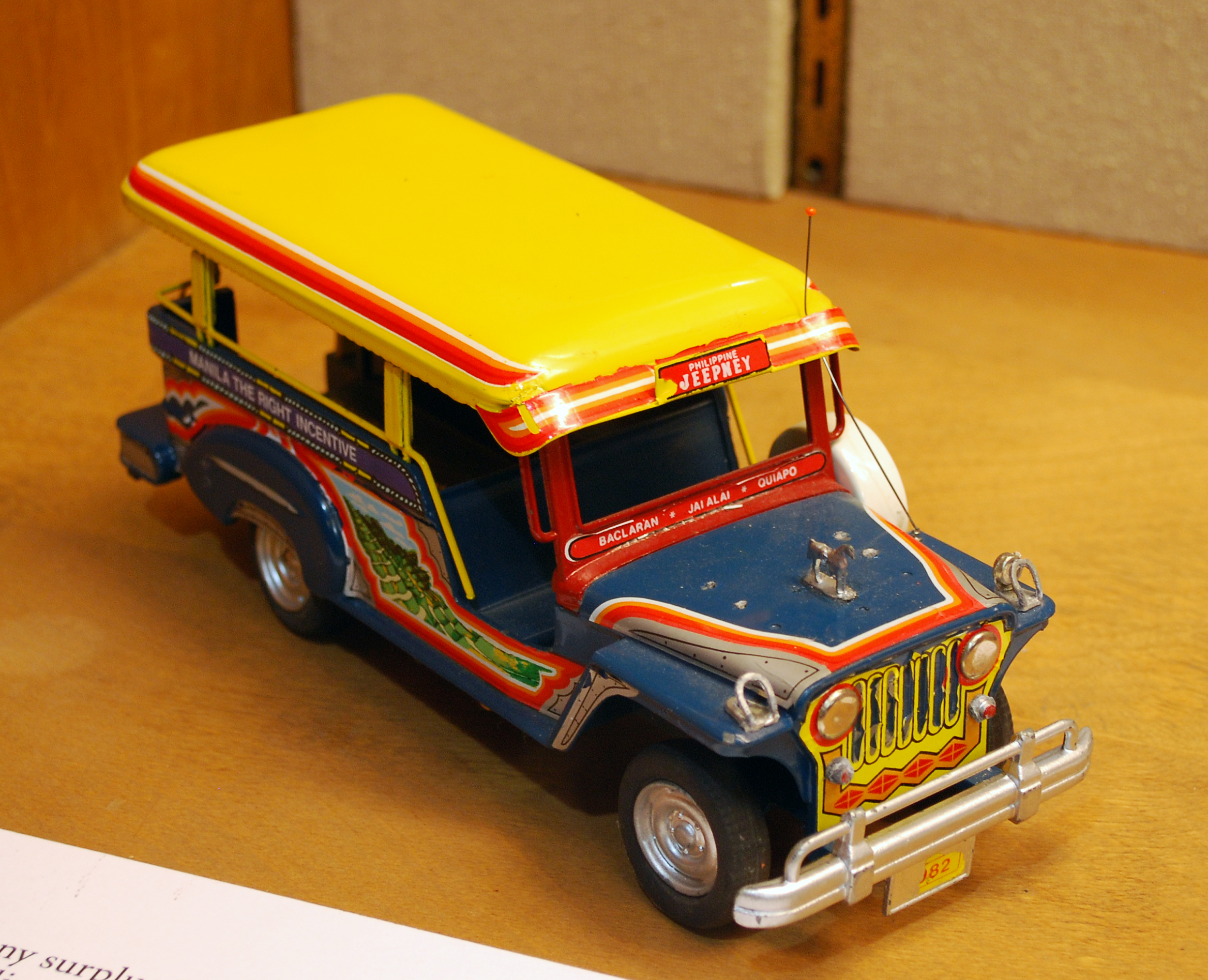 Object Toy (Filipino Jeepney Bus) UTSA Institute Of Texan Cultures