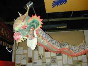 Object: Dance prop (Chinese Dragon dance prop) | UTSA Institute Of Texan Cultures