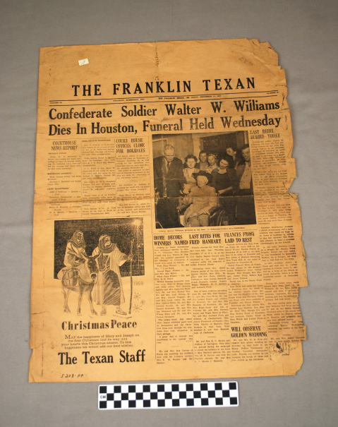 Object: Newspaper | UTSA Institute Of Texan Cultures
