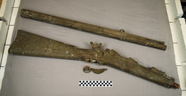 Object: Model Gun (Wooden gun model) | UTSA Institute Of Texan Cultures