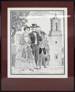 Object Blog: Drawing (Tejanos del Siglo XVIII) | UTSA Institute Of Texan Cultures