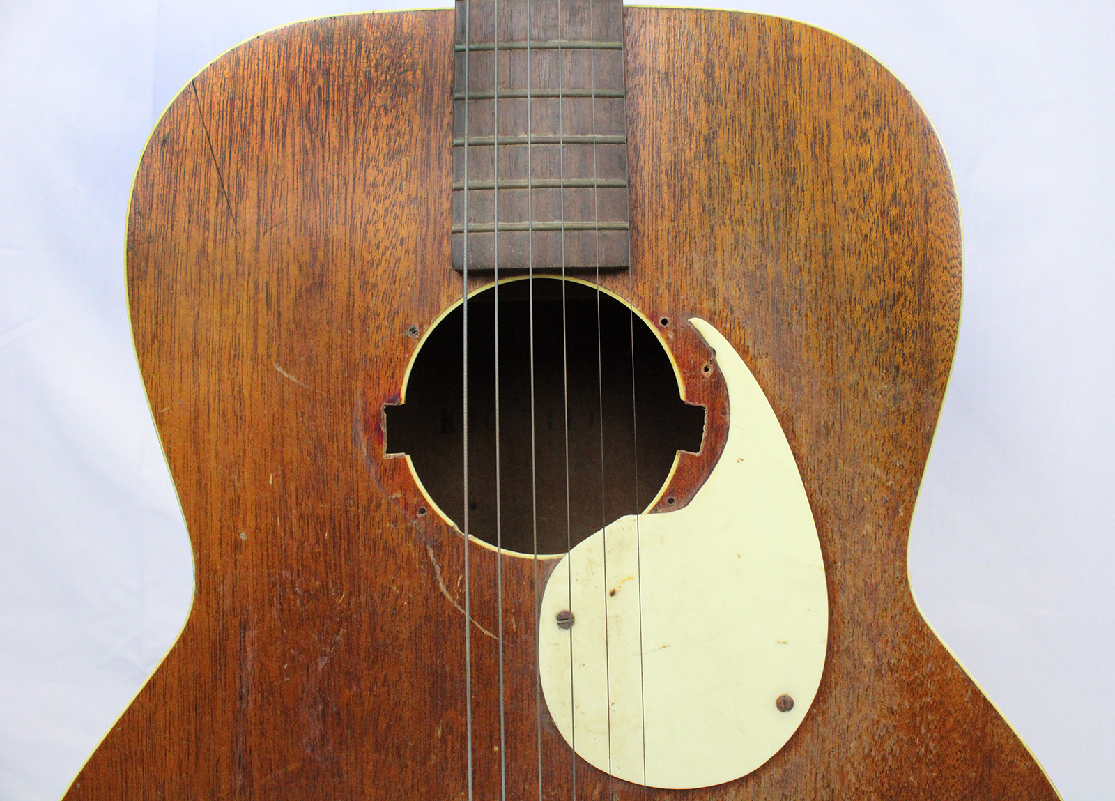 Close-Up View of Sound Hole & Pick Guard 