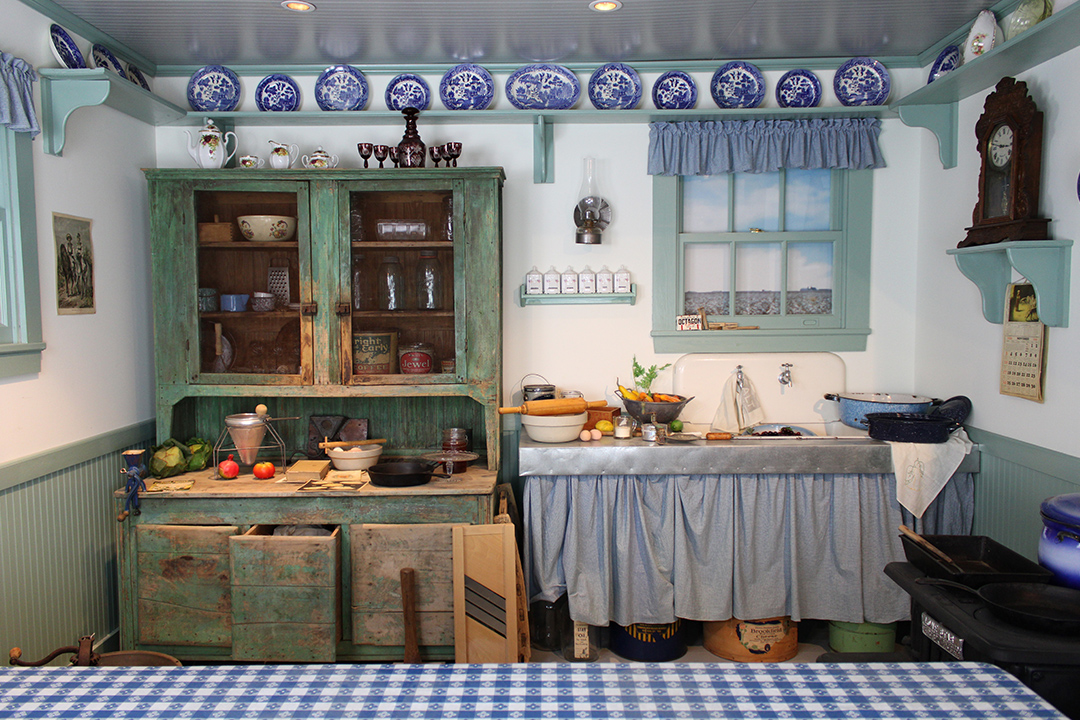 Kitchen exhibit inside of the UTSA Institute of Texan Cultures museum