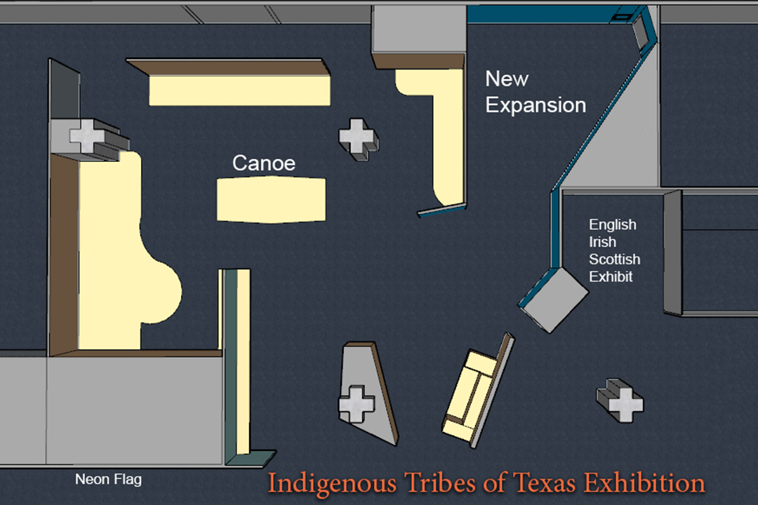 American Indian Exhibit Map